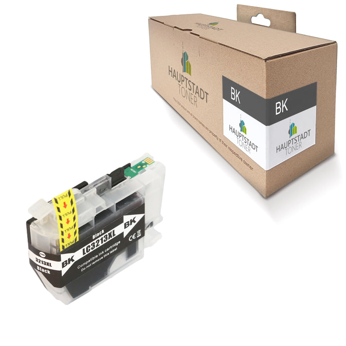 1x kompatible Tintenpatrone für Brother LC-3213 Black / Schwarz
