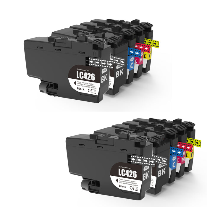 10x kompatible Tintenpatronen für Brother LC426XL (4x BK, 2x C, 2x M, 2x Y) ValuePack