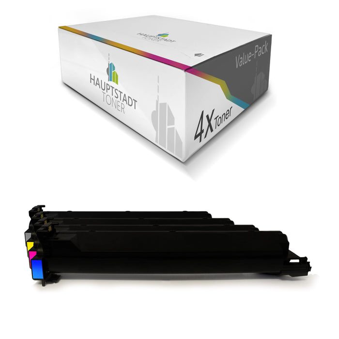 Toner 4x Tonerpatrone kompatibel als Ersatz für Konica Minolta Bizhub C200 ersetzt TN-214 TN214 Set
