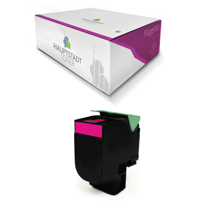 Magenta Toner Tonerpatrone kompatibel als Ersatz für Lexmark CS720 CS725 CX725 ersetzt 74C20M0 für ca.3000 Seiten