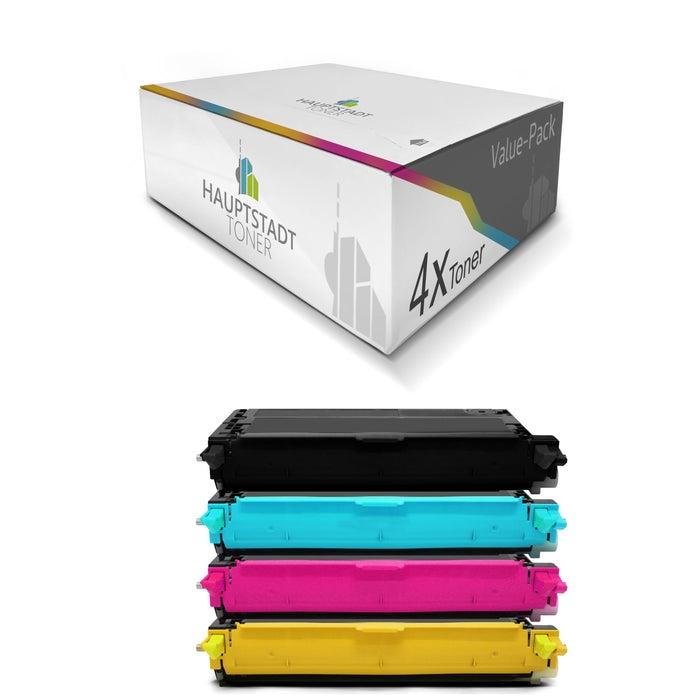 XXL Toner 4x Tonerpatrone kompatibel für Xerox Phaser 6280DNM 6280DN 6280N ersetzt Schwarz Blau Rot Gelb