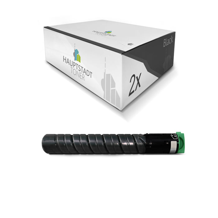 Toner 2x Tonerpatrone kompatibel als Ersatz für Ricoh Aficio MPC2051 MPC2551 ersetzt 842061 841587 TYPE-MPC2551E Black