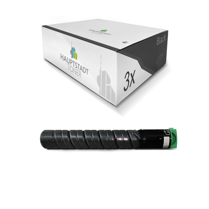 Toner 3x Tonerpatrone kompatibel als Ersatz für Ricoh Aficio MPC2051 MPC2551 ersetzt 842061 841587 TYPE-MPC2551E Black