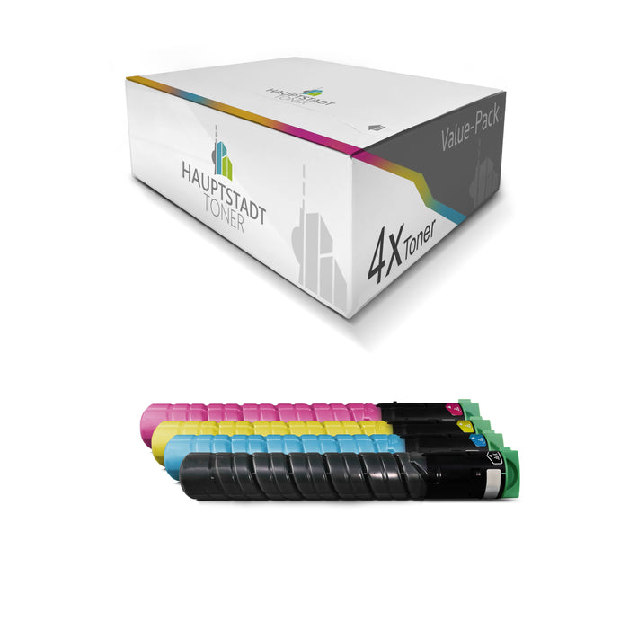Toner 4x Tonerpatrone kompatibel als Ersatz für Ricoh Aficio MPC2051 MPC2551 ersetzt 842061 - 842064 TYPE-MPC2551 Set