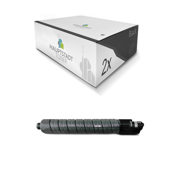 Toner 2x Tonerpatrone kompatibel als Ersatz für Ricoh Aficio MPC2800 MPC3300 ersetzt 841124 TYPE3300K RHC3300EBLK Black