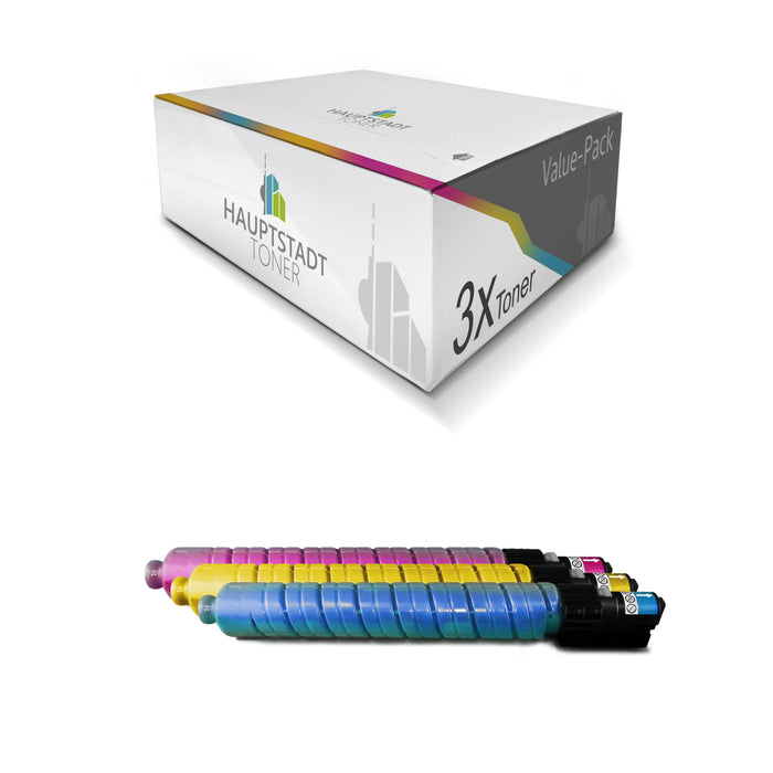 Toner 3x Tonerpatrone kompatibel als Ersatz für Ricoh Aficio MPC3500 MPC4500 ersetzt 888609 - 888611 Color