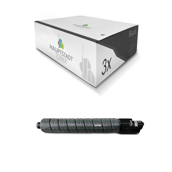 Toner 3x Tonerpatrone kompatibel als Ersatz für Ricoh Aficio MPC2800 MPC3300 ersetzt 841124 TYPE3300K RHC3300EBLK Black