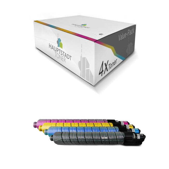 Toner 4x Tonerpatrone kompatibel als Ersatz für Ricoh Aficio MPC3500 MPC4500 ersetzt 888608 - 888611 Set