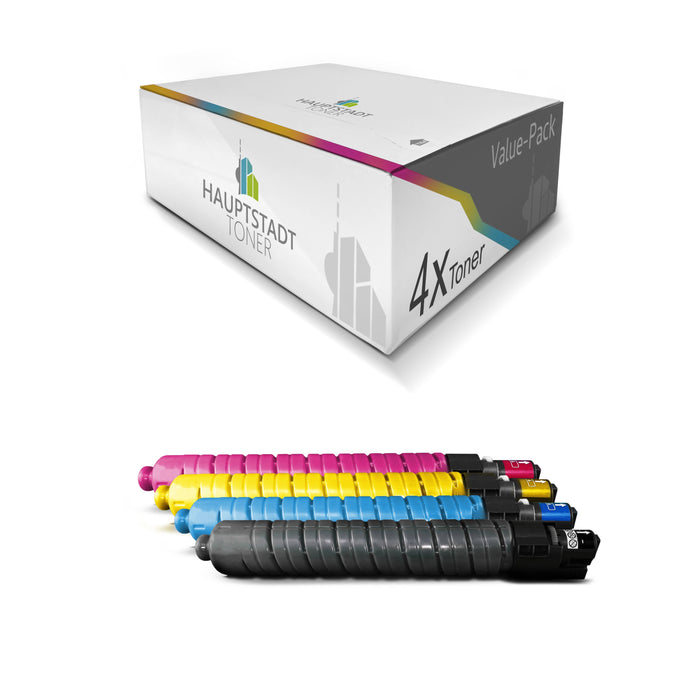 Toner 4x Tonerpatrone kompatibel für Ricoh Aficio MPC4000 MPC5000 ersetzt 841160 - 841163 Set