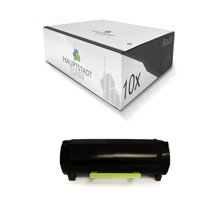 Toner 10x Tonerpatrone kompatibel als Ersatz für Lexmark MX710 MX711 MX810 MX811 MX812 ersetzt 0062D2H00