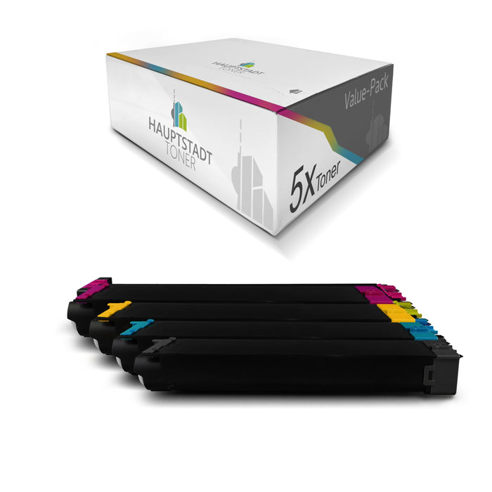 Toner 5x Tonerpatrone kompatibel als Ersatz für Sharp MX-C310 MX-C311 MX-C312 MX-C380 MX-C381 MX-C400 MX-C401 MX-C402 ersetzt MXC-38 GT MXC38GT Set
