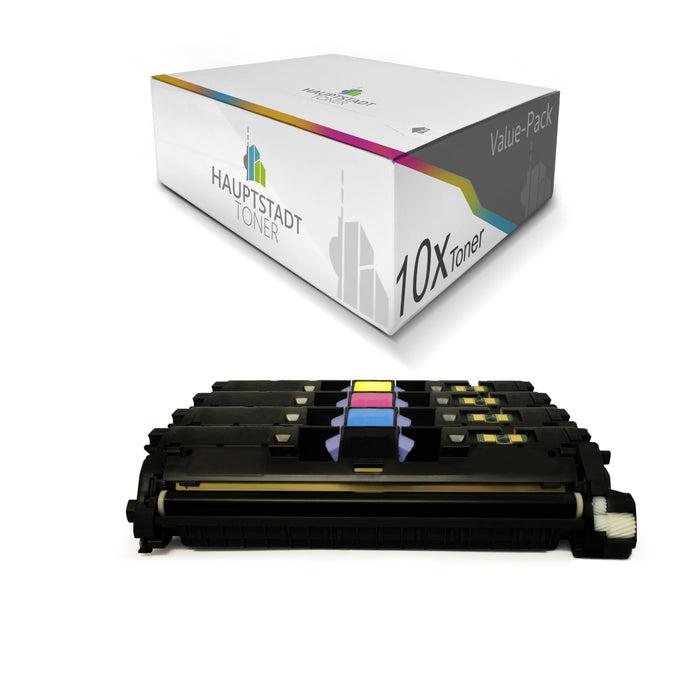 Toner 10x Tonerpatrone kompatibel als Ersatz für HP Color LaserJet 2550 2820 2840 ersetzt Q3960A-63A 122A