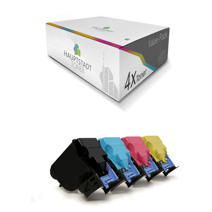 Toner 4x Tonerpatrone kompatibel als Ersatz für Konica Minolta Bizhub C35P ersetzt TNP22 alle Farben