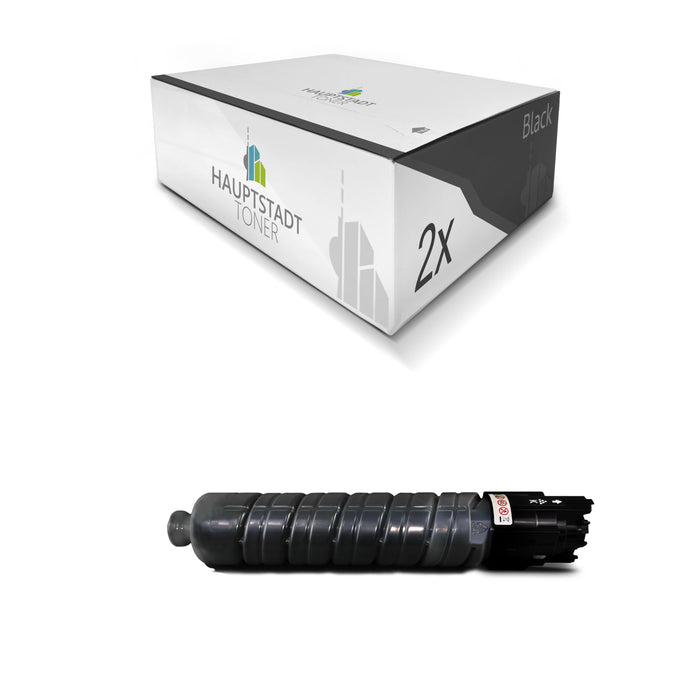 Toner 2x Tonerpatrone kompatibel für Ricoh Aficio SPC430 SPC431 SPC440 SPC441 ersetzt 821074 TYPESPC430E Black