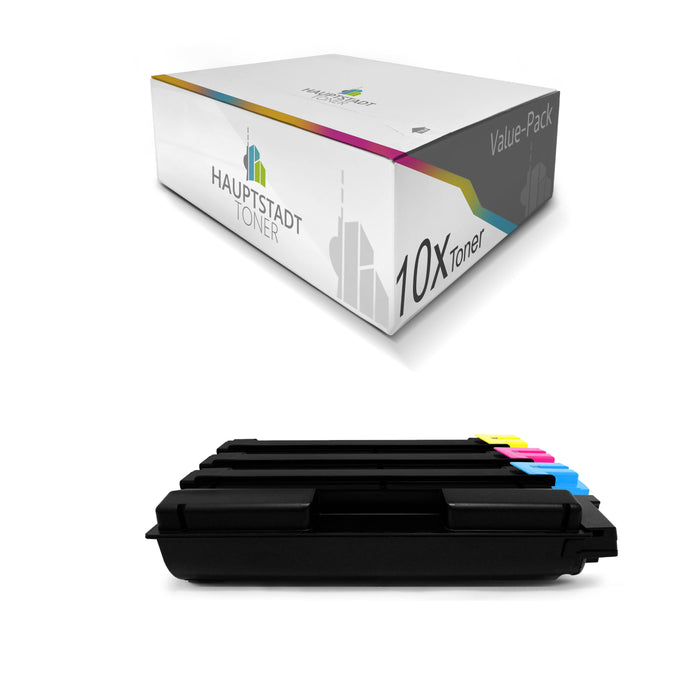 Toner 10x Tonerpatrone kompatibel als Ersatz für Utax P-C2160 ersetzt 4472110016 Black Cyan Magenta Yellow