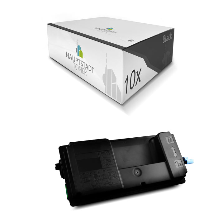 Toner 10x Tonerpatrone kompatibel als Ersatz für Triumph-Adler P-5531 P-6031 P-6033 ersetzt Schwarz