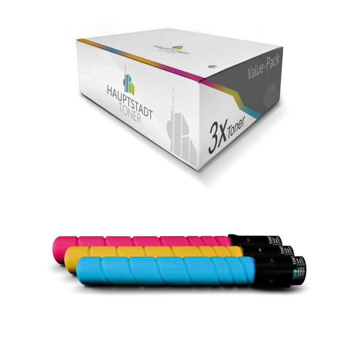 Toner 3x Tonerpatrone kompatibel als Ersatz für Konica Minolta Bizhub C224 C284 C364 ersetzt TN-321 TN321 Color