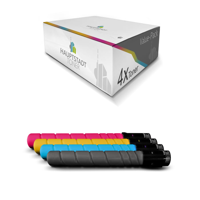 Toner 4x Tonerpatrone kompatibel als Ersatz für Konica Minolta Bizhub C220 C280 ersetzt TN216 TN216
