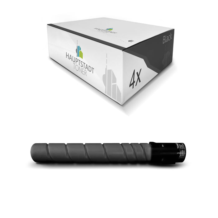 Toner 4x Tonerpatrone kompatibel für Konica Minolta Bizhub C224 C284 C364 ersetzt TN-321K TN321K Black