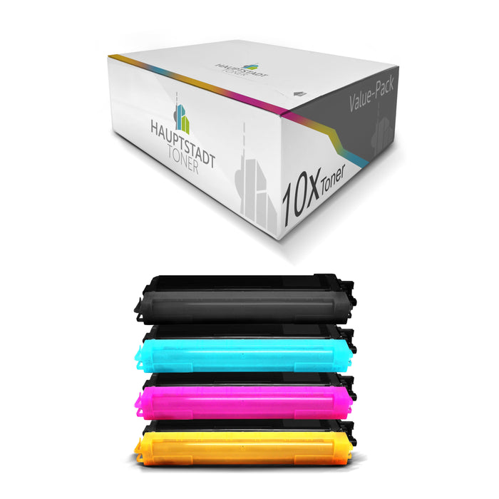 Toner 10x Tonerpatrone kompatibel als Ersatz für Brother DCP-9010CN ersetzt TN-230 alle Farben Druckerpatronen Cartridges