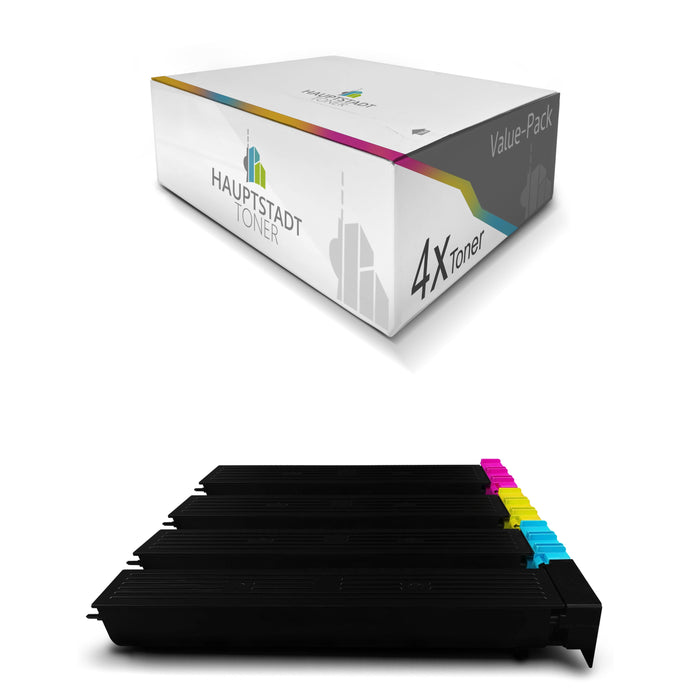 Toner 4x Tonerpatrone kompatibel als Ersatz für Konica Minolta Bizhub C550 C650 ersetzt TN-611 TN611 Set