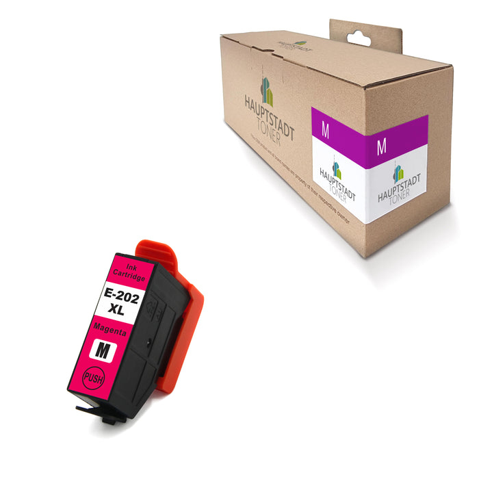 1x kompatible Tintenpatrone für Epson 202 Magenta / Rot (Kiwi)