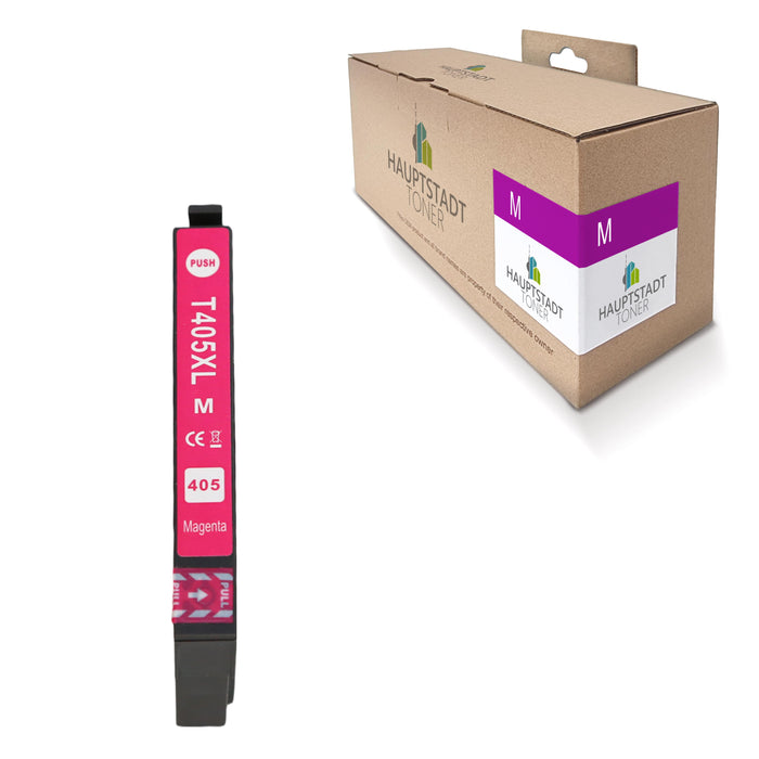 1x kompatible Tintenpatrone für Epson 405XL T405XL Magenta / Rot Koffer