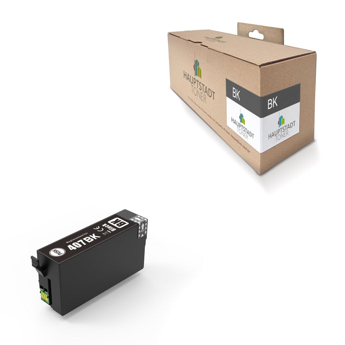 1x kompatible Tintenpatrone für Epson 407XL T407XL Black / Schwarz Tastatur