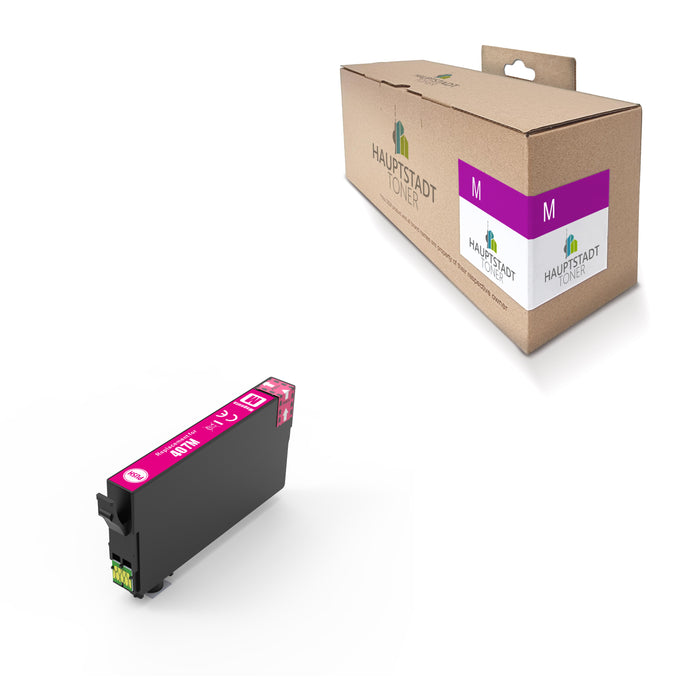 1x kompatible Tintenpatrone für Epson 407XL T407XL Magenta / Rot Tastatur