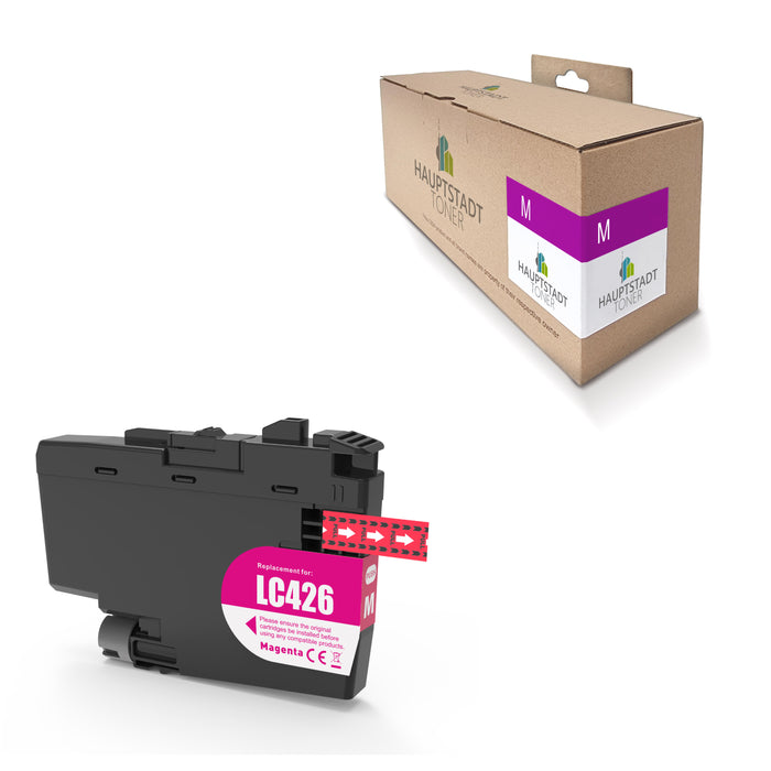 1x kompatible Tintenpatrone für Brother LC426XL Magenta / Rot