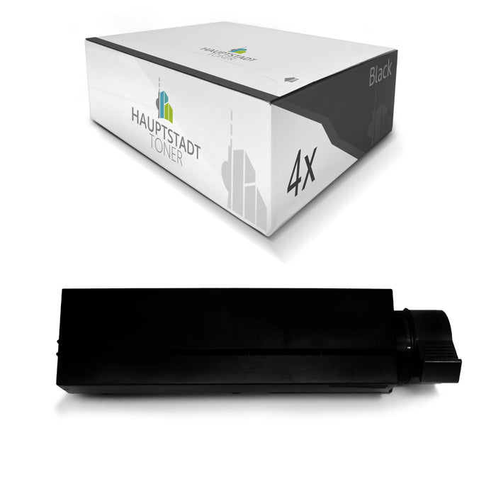 Toner 4x Tonerpatrone kompatibel für OKI MB460 MB470 MB480 ersetzt 43979102 Black Schwarz