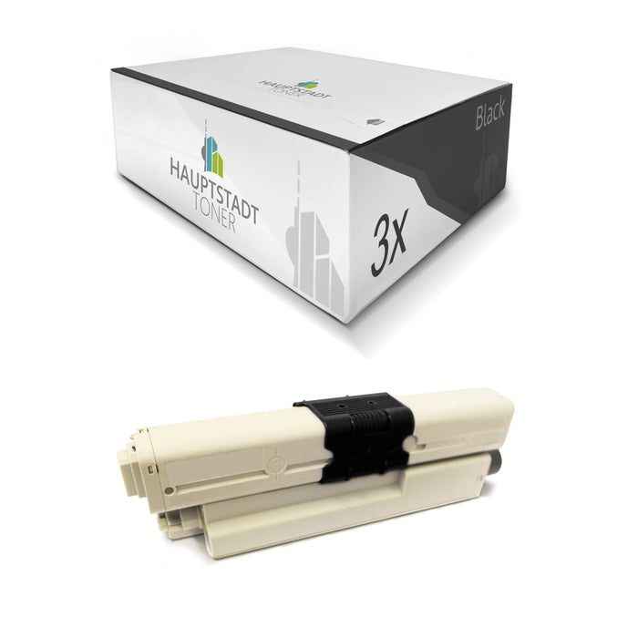Toner 3x Tonerpatrone kompatibel als Ersatz für OKI ES 3452 5431 5462 DN DNw MFP ersetzt 44973512 Black