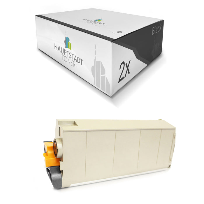Toner 2x Tonerpatrone kompatibel als Ersatz für OKI MC760 MC770 MC780 ersetzt 45396304 Black