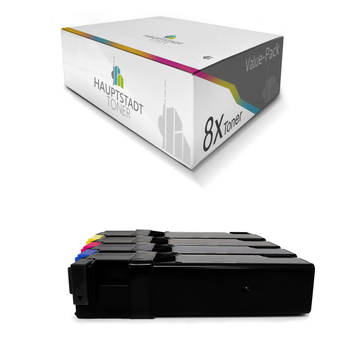Toner 8x Tonerpatrone kompatibel für Xerox Workcentre 6500 6505 ersetzt 106R1594 - 106R1597