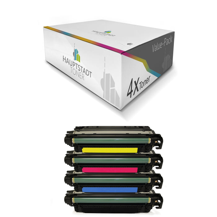 Toner im Set 4x Tonerpatrone kompatibel für HP Color LaserJet Enterprise Flow MFP M681 ersetzt CF470X-73X 657X