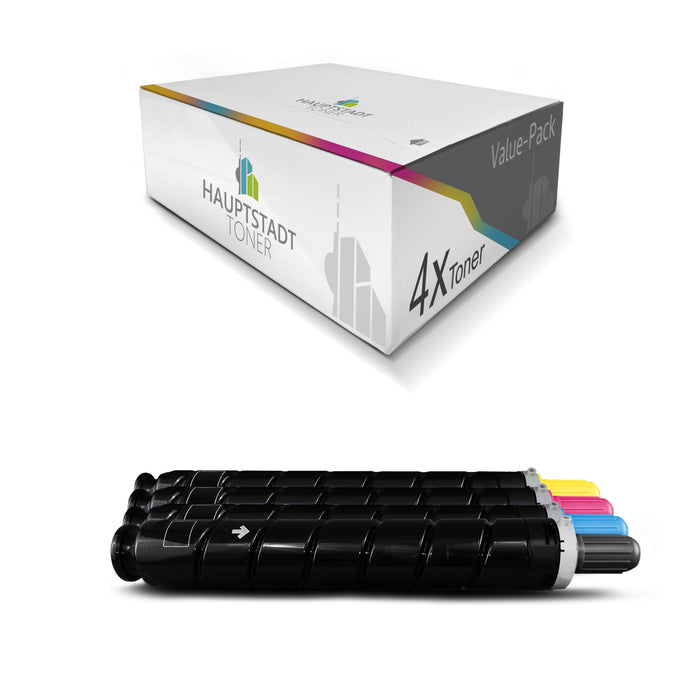 Toner 4x Tonerpatrone kompatibel für Canon Imagerunner Advance C2020 C2025 C2030 C2220 C2225 C2230 ersetzt C-EXV34 Set