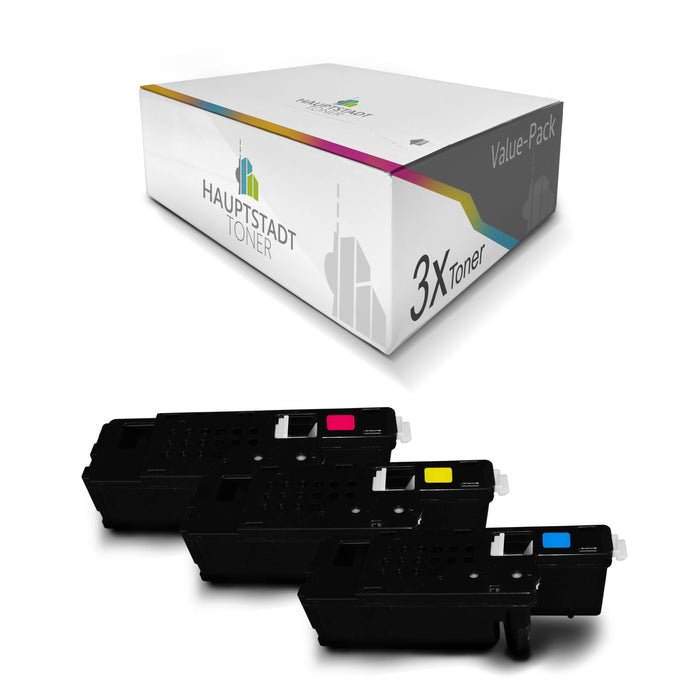 Toner 3x Tonerpatrone kompatibel für Xerox Phaser Workcentre 6020 6022 6027 ersetzt 106R02756 - 106R02758 Color