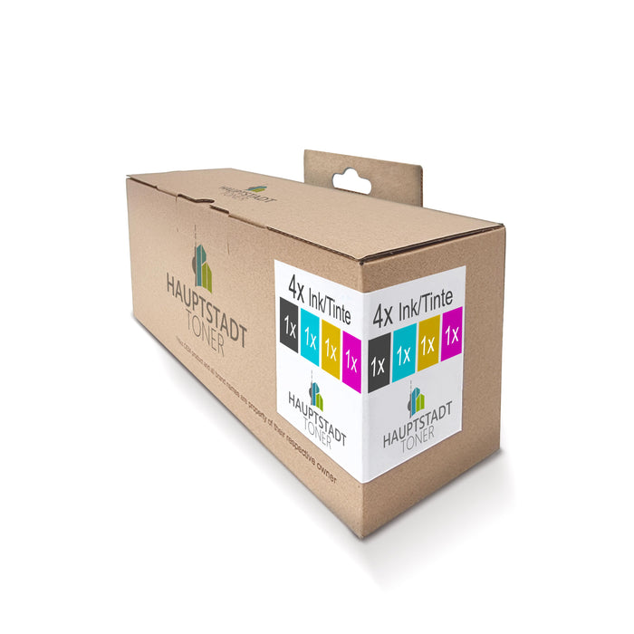 Tinte 4x Druckerzubehör kompatibel für Epson Workforce Pro WF3720 WF3725 ersetzt 34XL