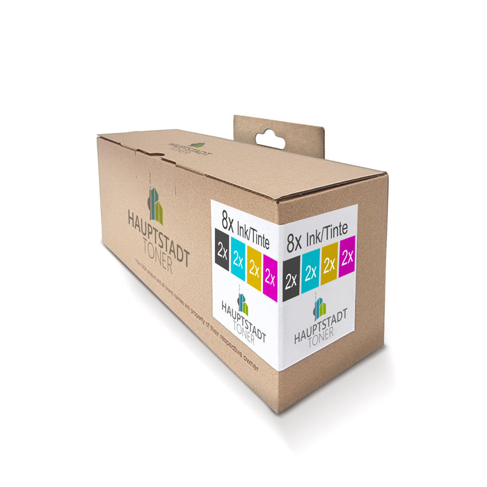 Patronen 8x Druckerpatrone kompatibel als Ersatz für Brother DCP-J1100DW MFC-J1300DW ersetzt LC-3233 CMYK