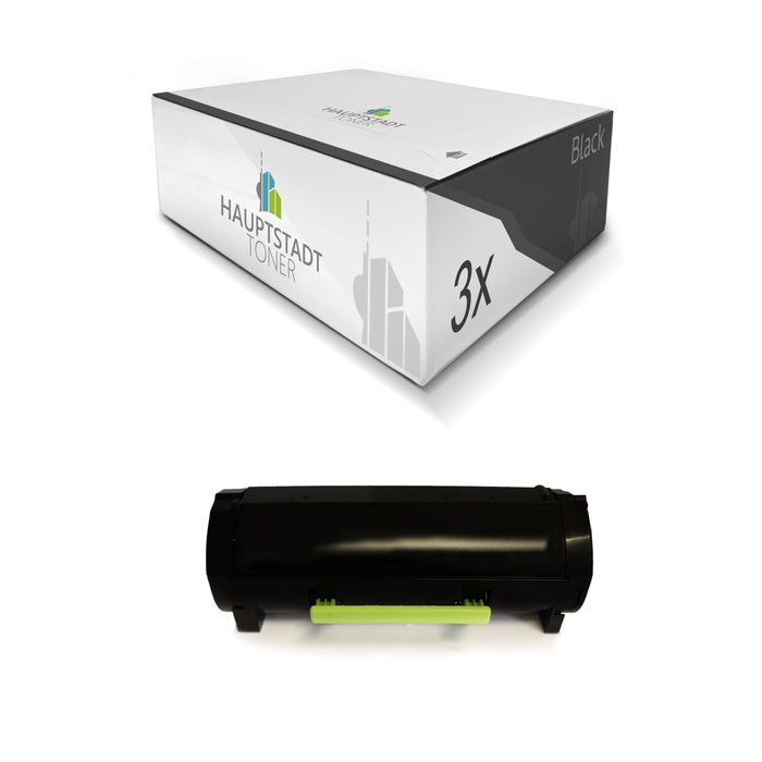 Toner 3x Tonerpatrone kompatibel für Lexmark MX510 MX511 MX611 ersetzt 0060F2X00
