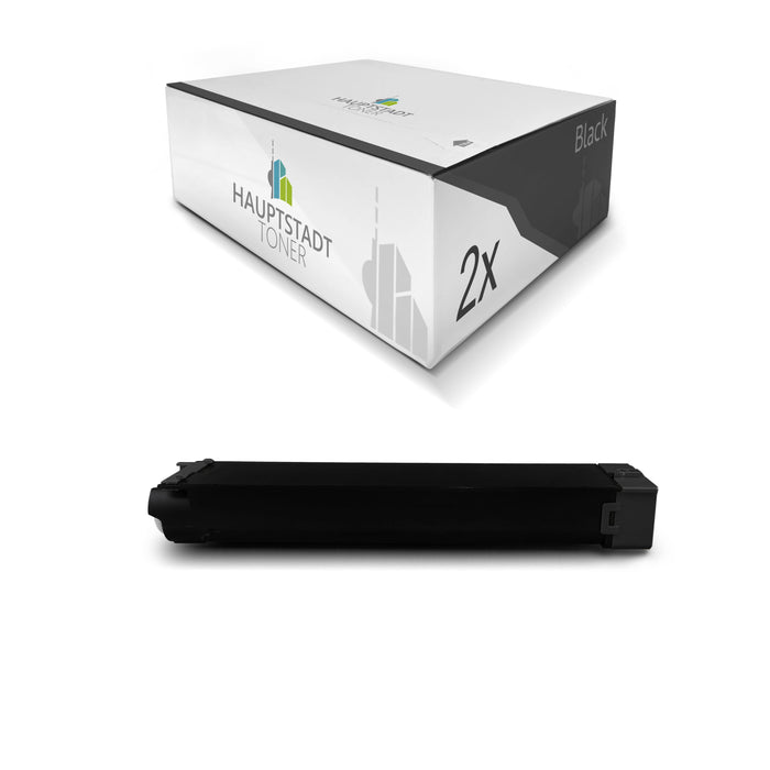 Toner 2x Tonerpatrone kompatibel als Ersatz für Sharp MX-B380 MX-B381 MX-B400 MX-B401 ersetzt MXC-38 GTB MXC38GTB Black
