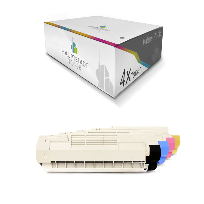 Toner 4x Tonerpatrone kompatibel für OKI C5600 C5700 ersetzt alle Farben Druckerpatronen Patronen
