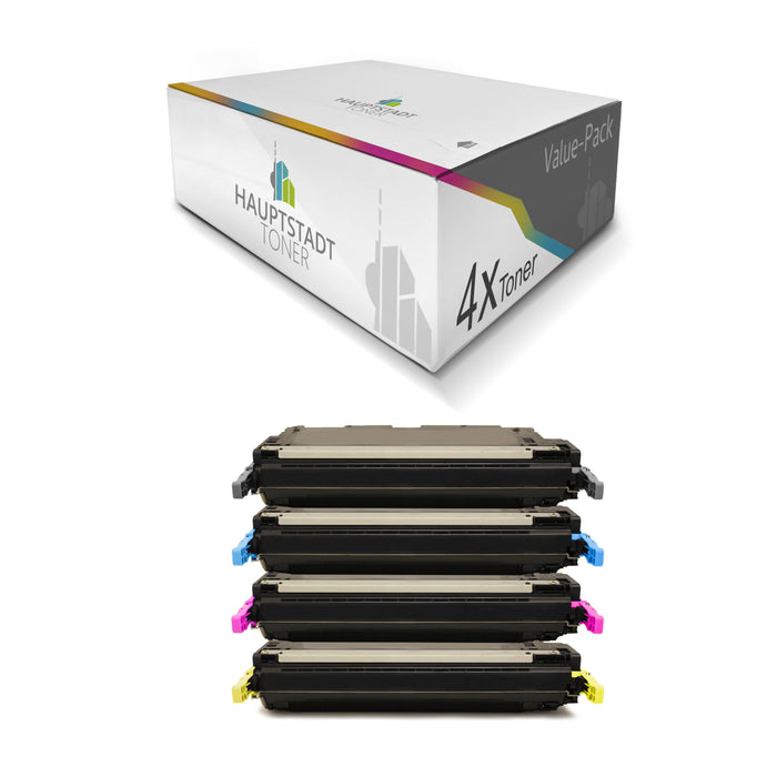 Toner 4x Tonerpatrone kompatibel für HP Color LaserJet 3500 3550 ersetzt Q2670A-73A 309A 308A