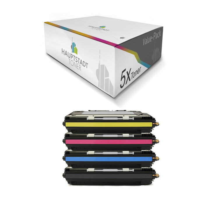 Toner 5x Tonerpatrone kompatibel als Ersatz für HP Color LaserJet 3500 3550 ersetzt Q2670A-73A 309A 308A