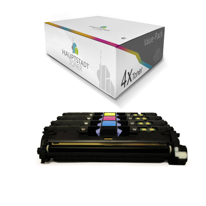 Toner 4x Tonerpatrone kompatibel für HP Color LaserJet 2550 2820 2840 ersetzt Q3960A-63A 122A