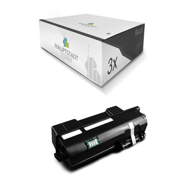 Toner 3x Tonerpatrone kompatibel für Kyocera Ecosys P2040 ersetzt TK-1160 TK1160 Schwarz
