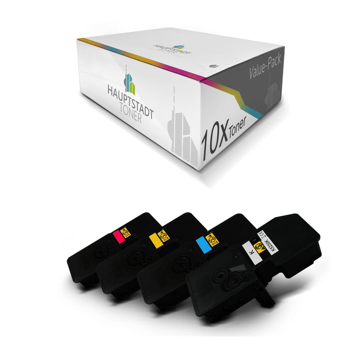 Toner im Set 10x Tonerpatrone kompatibel für Kyocera Ecosys MA2100 ersetzt TK-5430 CMYK 10x für je 1.250 Seiten