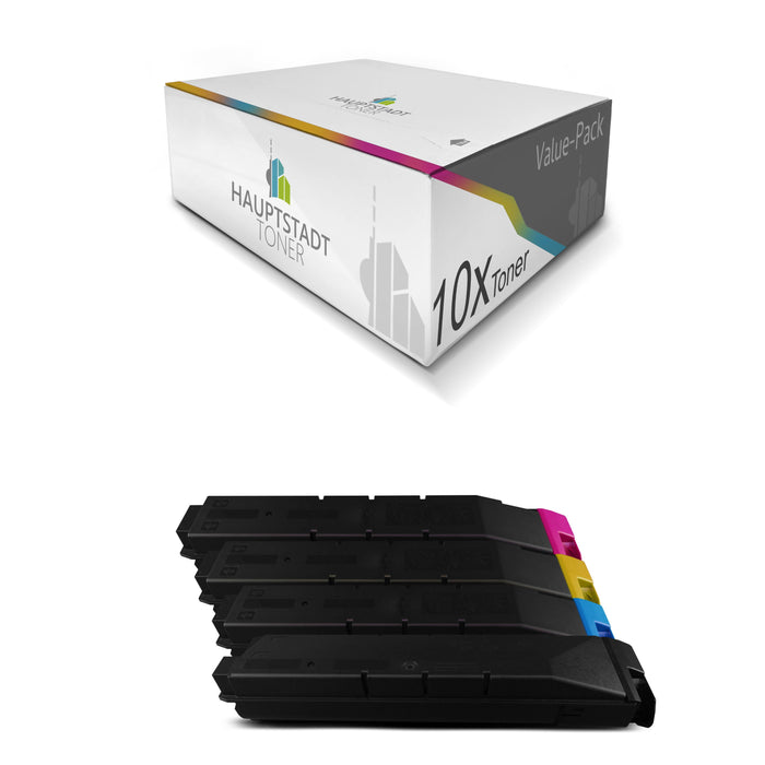 Toner 10x Tonerpatrone kompatibel für Kyocera FS-C8600 FS-C8650 FS-C8670 ersetzt TK-8600