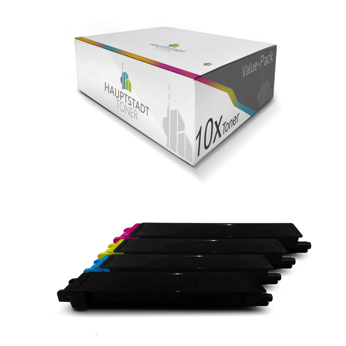Toner im Set 10x Tonerpatrone kompatibel als Ersatz für Kyocera Ecosys M8100 M8124 M8130 ersetzt TK-8115 CKMY
