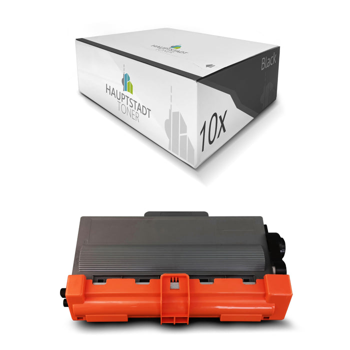 Toner 10x Tonerpatrone kompatibel für Brother DCP-8250 HL-6180 MFC-8910 MFC-8950 ersetzt TN-3390 Schwarz